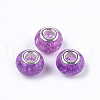 Crackle Resin European Beads RPDL-S012-B18-1