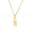 304 Stainless Steel Word Constellation Pendant Necklaces FS-WGAAB2A-09-2