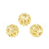 Brass Hollow Beads KK-A226-07E-G-1