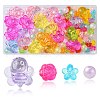 80Pcs 4 Styles Transparent Acrylic Beads MACR-FS0001-61-2
