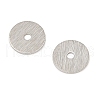 Rack Plating Flat Round Brass Beads KK-M302-02P-2