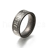 304 Stainless Steel Jesus Cross Finger Rings for Men RJEW-B120-03P-2