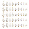 9 Sets 9 Style ABS Plastic Imitation Pearl Pendants KY-TA0001-23-2