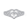 925 Sterling Silver Micro Pave Cubic Zirconia Finger Rings FS-WG6D494-03-5