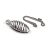 Non-Tarnish 304 Stainless Steel Box Clasps STAS-H151-16P-4