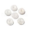 Natural White Moonstone Donut/Disc Charms G-L620-D08-1