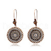 National Style Alloy Wood Dangle Earrings FS-WG6B91F-01-5