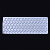 Transparent Glass Cabochons GGLA-R026-20mm-B-4
