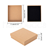 Kraft Paper Cardboard Jewelry Set Box CBOX-WH0001-D06-2