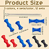  12 Sets 3 Colors Silicone Finger Tab AJEW-NB0006-35-2