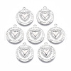 Brass Micro Pave Cubic Zirconia Pendants KK-T062-03P-NF-1