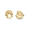 Flower UV Plated Acrylic Bead Cap Pendant Bails PACR-R239-02-3