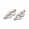 201 Stainless Steel Connector Charms STAS-K251-096P-2