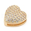 Brass Micro Pave Cubic Zirconia Slide Charms ZIRC-I068-10G-3