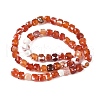 Natural Fire Crackle Agate Beads Strands G-H078-C49-6mm-04-3