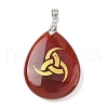 Natural Mixed Gemstone Pendants G-F786-09H-2