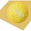 Self Adhesive Gold Foil Embossed Stickers DIY-WH0211-187-4
