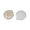 304 Stainless Steel Rhinestone Pendants STAS-L290-68GP-2