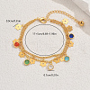Brass Curb Chain Multi-strand Bracelets BP9393-5