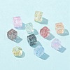 155Pcs 10 Style Transparent Crackle Glass Beads GLAA-FS0001-47-6