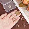 Beebeecraft 6Pcs 3 Styles Brass Hoop Earrings EJEW-BBC0001-30-3