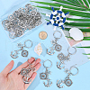 SUNNYCLUE 20Pcs Alloy Keychain KEYC-SC0001-15D-3