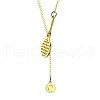 304 Stainless Steel Pendant Lariat Long Necklaces for Women FS-WG3DA04-04-2