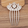Alloy Hair Comb Findings PW-WG28420-01-1