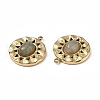 PVD Vacuum Plating 201 Stainless Steel Natural Labradorite Pendants STAS-C064-VC877-4