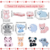 SUNNYCLUE 10Pcs 10 Styles Food Grade Eco-Friendly Silicone Beads SIL-SC0002-27-2