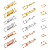 SUPERFINDINGS 32Pcs 8 Styles Brass Fold Over Clasps KK-FH0007-56-1