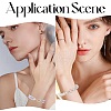 SUNNYCLUE 2Pcs 2 Styles 925 Sterling Silver Spring Gate Rings STER-SC0001-35B-5