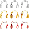 BENECREAT 3 Colors 90PCS Brass Wire Guardian KK-BC0002-42-NF-1