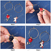 SUNNYCLUE 48Pcs 8 Style 316 Surgical Stainless Steel Hoop Earring Findings STAS-SC0003-73-4