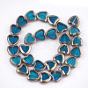 Electroplate Glass Beads Strands EGLA-S188-09F-2