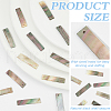 BENECREAT 20Pcs Natural Black Lip Shell Pendants BSHE-BC0001-18A-4