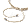 Natural Cowrie Shell Braided Bead Bracelets for Women BJEW-JB11765-05-4