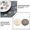 HOBBIESAY 18Pcs 3 Colors Alloy Rhinestone Buttons BUTT-HY0001-07-5