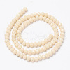 Opaque Solid Color Glass Beads Strands X-EGLA-A034-P6mm-D05-2