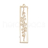 Rack Plating Brass Filigree Pendants KKC-K001-17KCG-1