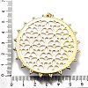 Rack Plating Brass Micro Pave Cubic Zirconia Glue Photographic Paper Pendants KK-D343-02G-3