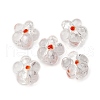 Handmade Silver Foil Glass Lampwork Beads FOIL-T001-02M-1