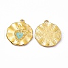 PVD Vacuum Plating 201 Stainless Steel Enamel Pendants STAS-J401-VC1025-1