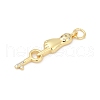 Brass Pave Cubic Zirconia Pendants KK-U062-34G-2
