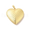 Eco-Friendly Rack Plating Brass Locket Pendants KK-F850-05G-1