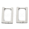 Tarnish Resistant 304 Stainless Steel Huggie Hoop Earrings X-STAS-R115-21P-3