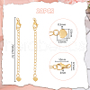 Unicraftale 20Pcs 304 Stainless Steel Chain Extender STAS-UN0060-87G-3