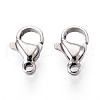 304 Stainless Steel Lobster Claw Clasps STAS-T065-10mm-34P-1