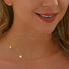 Minimalist 925 Sterling Silver Letter Heart Link Chain Necklaces for Women Vacation Party IG1020-1-3