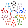 SUNNYCLUE 80Pcs 10 Colors Handmade Luminous Inner Flower Lampwork Beads LAMP-SC0001-25-1